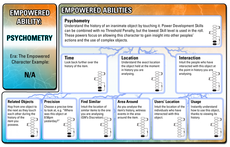 Era: The Empowered Development Update 2 – Psychometry Power Tree…