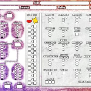 Era: Silence Character Sheet