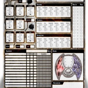 Era: Survival Character Sheet