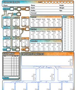 Era: The Empowered - Character Sheet
